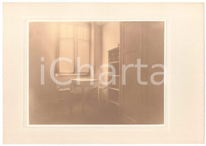 Fotografia d epoca originale 1930 ca TRIESTE ARCHITETTURA INTERNI  Tavolo in soggiorno  Foto LUX ET UMBRA 1