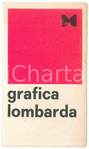 Materiale pubblicitario d’epoca 1955 ca MILANO Tipografia GRAFICA LOMBARDA Brochure ILLUSTRATA 9x15 cm 1