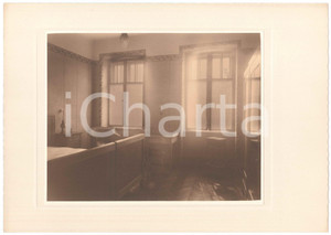 Fotografia d epoca originale 1930 ca TRIESTE ARCHITETTURA INTERNI  Stanza da letto  Foto LUX ET UMBRA 1