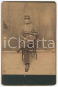 Fotografia d epoca originale 1915 ca WW1 FRANCE ARMEE DE TERRE Officier 141 RÃ©giment Photo 11x16 1