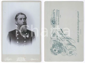 Fotografia d epoca originale 1910 ca K.U.K. ARMEE  KREMS AN DER DONAU  Officer  Photo Max JAGER 1