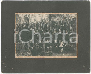 Fotografia d epoca originale 1920 ca COSTUME ITALIA Classe femminile in un boschetto  Foto 32x26 cm 1