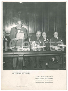 Fotografia d epoca originale 1956 ROMA XXV Convegno Cavalieri del Lavoro  Assemblea generale Foto 18x24 cm 1