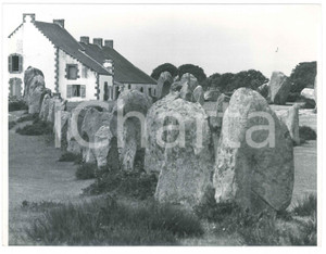 Fotografia d epoca originale 1963 CARNAC  FRANCE Les Alignements  Foto ARTISTICA 24x18 cm 1