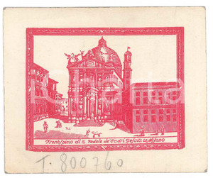 Oggetto da collezione cartaceo 1956 MILANO Centro Culturale S. FEDELE  Tessera 1