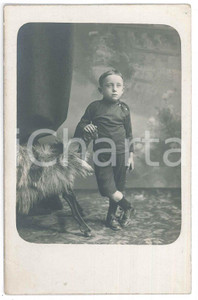 Cartolina originale da collezione 1920 ca CHILDREN Portrait of a boy  Postcard FP NV 1