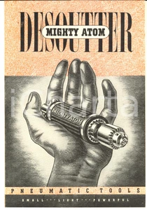 Materiale pubblicitario d’epoca 1945 LONDON  DESOUTTER Bros  Mighty Atom  Pneumatic tools Brochure 1