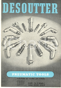 Materiale pubblicitario d’epoca 1950 LONDON  DESOUTTER Bros  Pneumatic tools ILLUSTRATED brochure 1