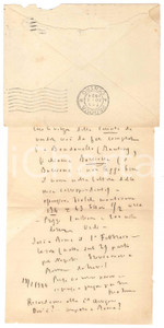 Autografo originale 1924 PADOVA Padre Giovanni SEMERIA  Appuntamento a Roma AUTOGRAFO 1