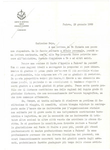Autografo originale 1969 PADOVA Alberto TRABUCCHI contro nuova sezione di Corte d Appello Autografo 1