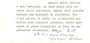 Autografo originale 1970 ca ROMA Mons. Giovanni FALLANI alla ricerca di una scrivania  AUTOGRAFO 1