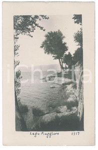 Fotografia d epoca originale 1917 ITALIA  LAGO MAGGIORE  Veduta  Foto artistica 9x14 cm 1