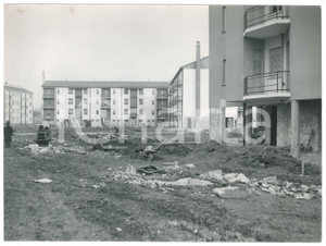 Fotografia d epoca originale 1960 ca PAVIA  Case Popolari  Cantiere 1 Fotografia 24x18 cm 1