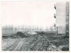 Fotografia d epoca originale 1960 ca PAVIA  Case Popolari  Cantiere 3 Fotografia 24x18 cm 1