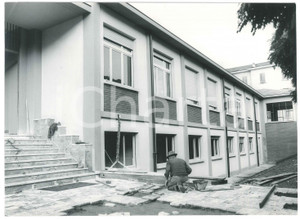 Fotografia d epoca originale 1960 ca PAVIA Scuola elementare G. Pascoli  Lavori di ampliamento 2 Foto 1