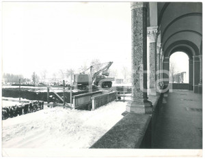 Fotografia d epoca originale 1966 PAVIA Cimitero Maggiore  Lavori di ampliamento tra la neve 3 Foto 1