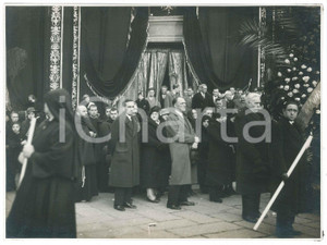 Fotografia d epoca originale 1930 ca LEGNANO MI Funerali Gaspare FERRARIO panettiere 2 Foto 23x17 cm 1