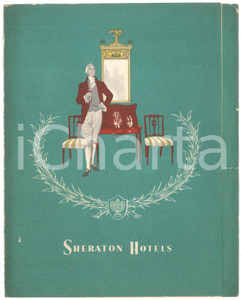 Oggetto da collezione cartaceo 1956 SHERATON HOTELS  Town Room Dinner  VINTAGE menu 1