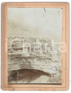 Fotografia d epoca originale 1900 ca VENETO  Rocce carsiche  Parco Naturale della LESSINIA  Foto 10x13 cm 1