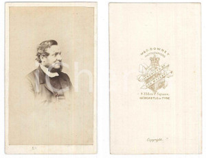 Fotografia d epoca originale 1870 ca NEWCASTLEUPONTYNE Portrait of a man  Photo W. & D. DOWNEY CDV 1