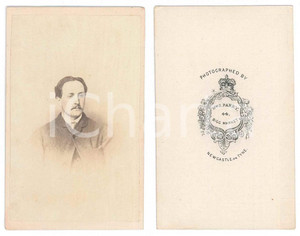 Fotografia d epoca originale 1875 ca NEWCASTLEUPONTYNE Man  Portrait Photo William S. PARRY CDV 1