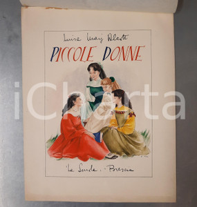 Stampa, bozzetto originale 1950 ca Franca PIZZI  Bozzetto originale per Piccole donne ed. LA SCUOLA 1