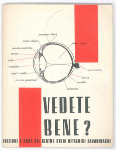 Libro, pubblicazione d epoca 1950 ca Centro Studi SALMOIRAGHI  Vedete bene? Pubblicazione ILLUSTRATA 1