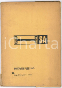 Libro, pubblicazione d epoca 1970 ca MILANO  MONTECATINI EDISON  SA 3  Cartella tavole finestre 1