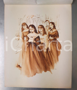 Stampa, bozzetto originale 1950 ca Franca PIZZI  Bozzetto originale  Piccole donne 1 23x29 cm 1