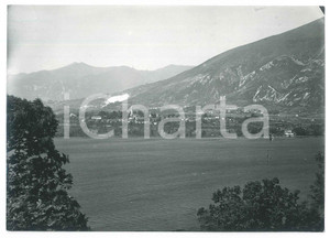Fotografia d epoca originale 1952 OGGIONO LC Veduta panoramica dal lago  Fotografia 12x17 cm 1