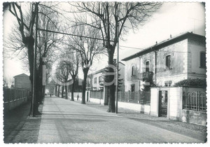 Fotografia d epoca originale 1950 ca OGGIONO LC Viale VITTORIA  Veduta Fotografia 17x12 cm 1