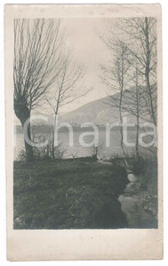 Fotografia d epoca originale 1910 ca AREA DI LECCO Veduta panoramica del lago  Fotografia 10x17 cm 1