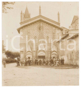 Fotografia d epoca originale 1910 ca BUTTUGLIERA ALTA Precettoria di Santâ€™Antonio di Ranverso Foto ANIMATA 1
