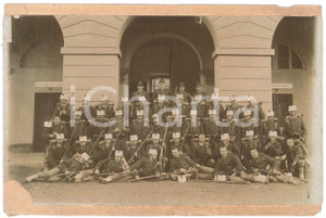 Fotografia d epoca originale 1900 ca REGIO ESERCITO VERONA ? Ufficiali 80Â° reggimento fanteria Foto 24x16 1