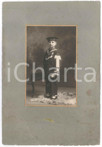 Fotografia d epoca originale 1925 ca TORINO Marinaretto alla Prima Comunione  Foto A. GIANOLIO 1