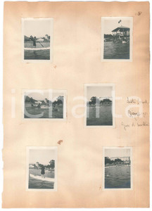 Fotografia d epoca originale 1922 SESTRI LEVANTE GE Grand Hotel Jensch  Gare in barca Lotto 6 foto 1