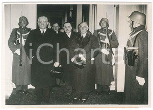 Fotografia d epoca originale 1937 WIEN Konstantin VON NEURATH Franz VON PAPEN dopo udienza con Wilhelm MIKLAS 1