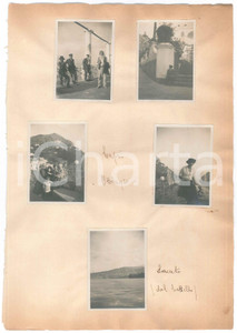 Fotografia d epoca originale 1920 CAPRI  SORRENTO  Visitatori in gita Lotto VINTAGE 5 foto 6x8 cm 1