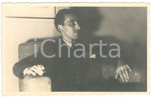 Fotografia d epoca originale 1940 ca MILANO Ritratto di Mario ANGIOLINI  JOLLY CLUB Foto 13x8 cm 1