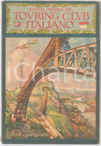 Giornale, rivista storica 1918 TOURING CLUB ITALIANO Ninfa nei Volsci  Strada di Formazza Rivista 910 1