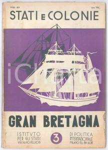 Giornale, rivista storica 1936 STATI E COLONIE  GRAN BRETAGNA  Rivista nÂ° 3  40 pp. 1