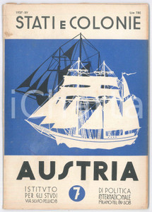 Giornale, rivista storica 1937 STATI E COLONIE  AUSTRIA  Rivista nÂ° 7  40 pp. 1