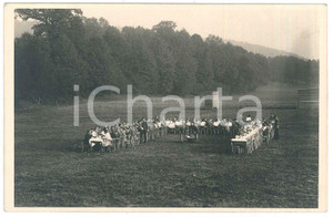 Fotografia d epoca originale 1925 ca GROÃŸNEUHAUSEN D Grande pranzo giovanile  Raduno 1 Foto 14x9 1