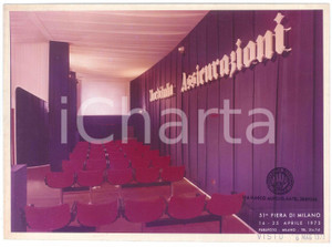 Fotografia d epoca originale 1973  51 FIERA DI MILANO Stand NORDITALIA ASSICURAZIONI Foto 24x18 cm 1