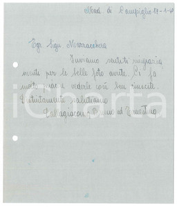 Autografo originale 1940 MADONNA DI CAMPIGLIO  Lettera Bruno ed Ernestina DALLAGIACOMA 1