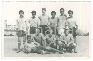 Fotografia d epoca originale 1949 CALCIO  GENOVA SAMPIERDARENA Partita Fantini vs Ammogliati Foto cartolina 1