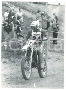 Fotografia d epoca originale 1981 NEMBRO Campionato italiano MOTOCROSS Moto GILERA Foto 12x18 cm 1