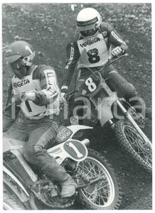 Fotografia d epoca originale 1981 NEMBRO Campionato italiano MOTOCROSS Moto PUCH MC Foto 12x18 cm 1