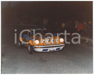 Fotografia d epoca originale 1990 ca ITALIA  RALLY Porsche 911 Carrera JOLLY CLUB Foto 30x20 cm 1