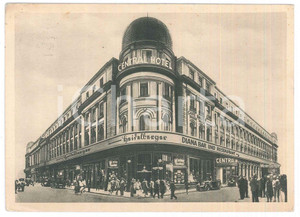 Cartolina originale da collezione 1937 BERLIN  Central Hotel Am Banhof Friedrichstrasse  Cartolina ANIMATA FG VG 1